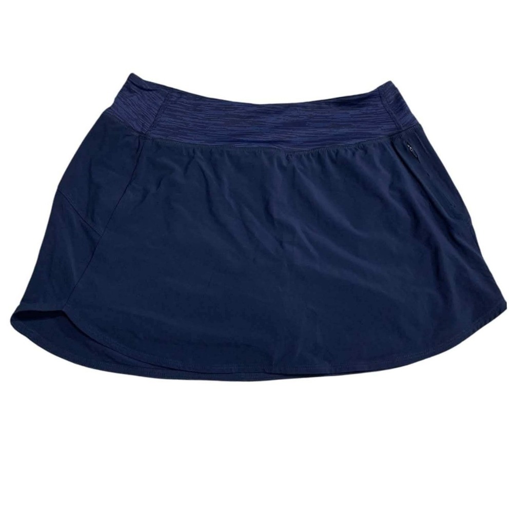Outdoor Voices Hudson 4" Skort Womens Large Navy Blue Athletic Lined W700900-REC